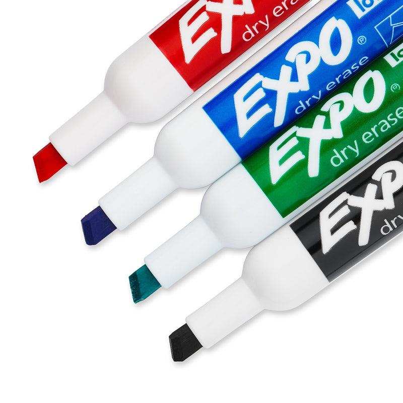 EXPO Low Odor Dry Erase Marker | Chisel Tip Markers | Whiteboard Markers, Assorted, 36 Count 36.0