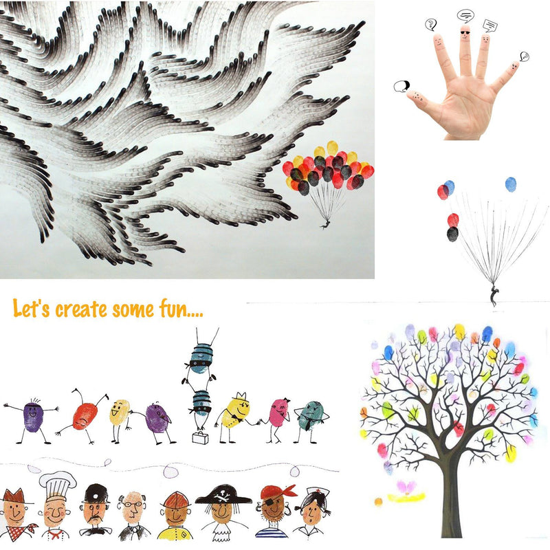 Lsushine Craft Ink Pad Stamps Partner Diy Color,15 Color Craft Ink Pad for Stamps, Paper, Wood Fabric (pack of 15)
