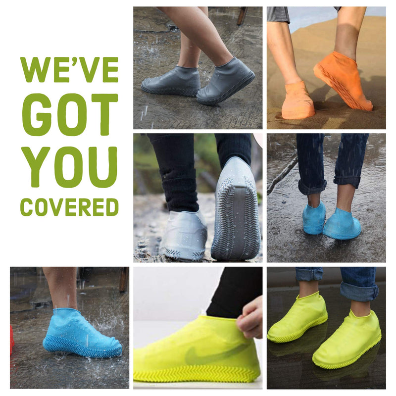 BAYI -Waterproof Shoe Cover Rain Shoe Covers Reusable Silicone Magic Shoe Running Cover Rubber Protector Small Yellow