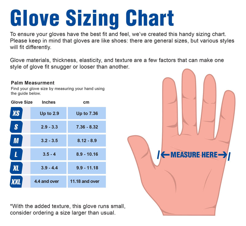 GLOVEWORKS HD Black Nitrile Industrial Gloves, 6 Mil, Raised Diamond Texture Medium Box of 100