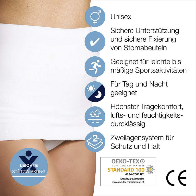 Corsinel StomaSafe Plus Ostomy/Hernia Support Garment Light 3216 by TYTEX (White, L/XL), 47-1/2" - 55-1/2" Hip Circumference White Large/X-Large (Pack of 1)