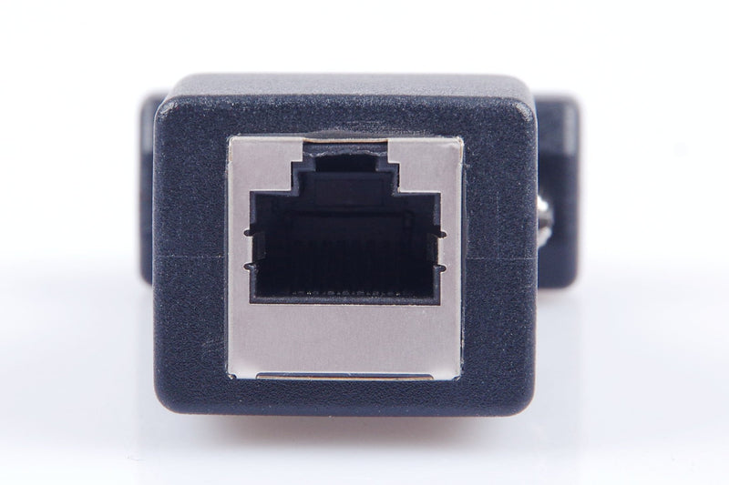 LM YN DB9 RS232 Male Port to RJ45 Female Connector Card DB9 Serial Port Extender to LAN CAT5 CAT6 RJ45 Network Ethernet Cable Adapter