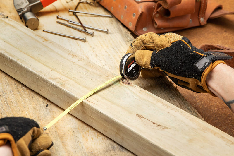 Crescent Lufkin 1/4" x 6' Executive® Diameter Yellow Clad A19 Blade Pocket Tape Measure - W606PD 6ft x 1/4in