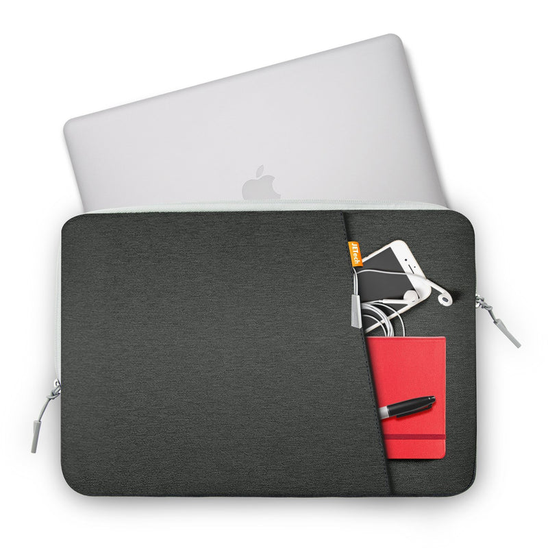 JETech Laptop Sleeve Compatible for 13.3-Inch Notebook Tablet iPad Tab, Compatible with 13" MacBook Pro and MacBook Air,Waterproof Shock Resistant Bag Case with Accessory Pocket, Grey