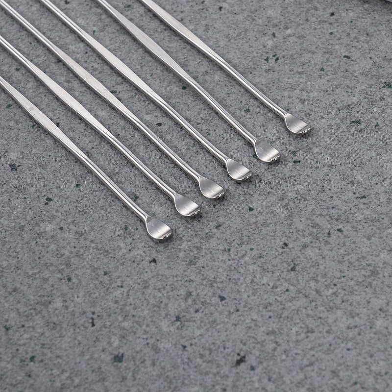 SUPVOX 6pcs Stainless Steel Ear Pick Metal Ear Spoon Ear Wax Curette Ear Cleaner Tool Earwax Removal Kit