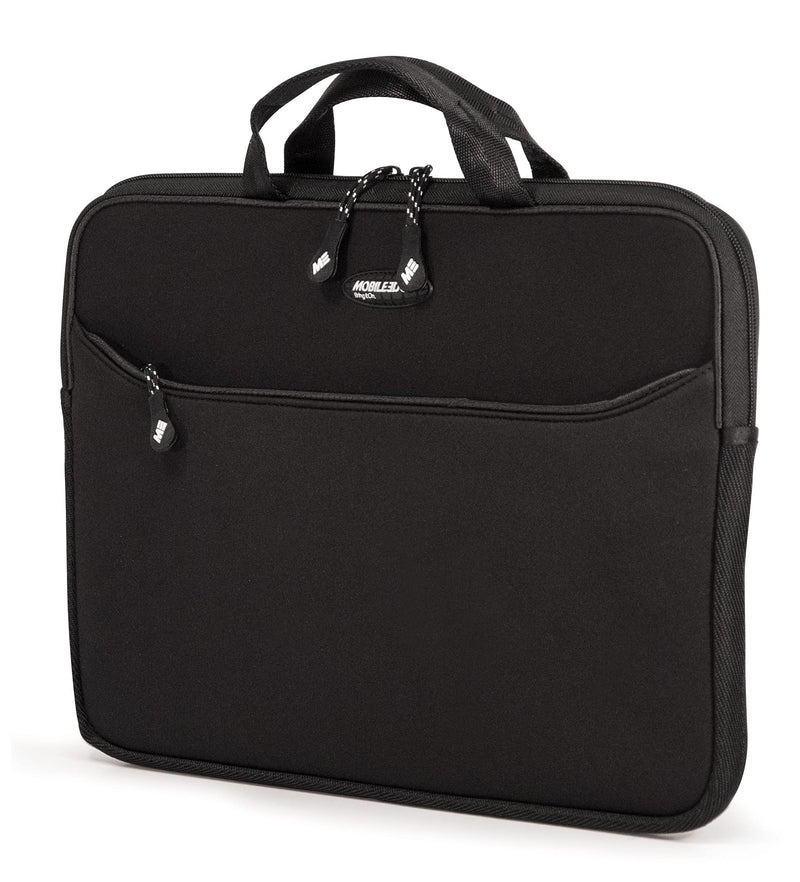 Mobile Edge Black SlipSuit, Cushioned EVA Laptop Sleeve w/Handle, 14 Inch Screens, Large Zippered Exterior Pocket, Water-Resistant, MESS1-14