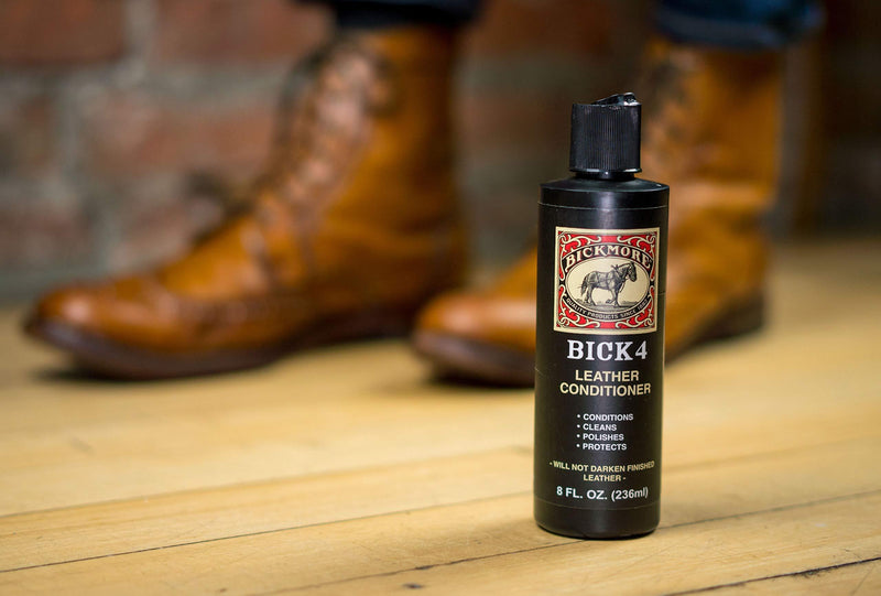 Bickmore Bick 4 Leather Conditioner 8 oz - Best Since 1882 - Cleaner & Conditioner - Restore Polish & Protect All Smooth Finished Leathers