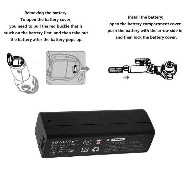 BUSFUIVA Upgrade Handheld Gimbal Camera Battery and Charger Set for DJI Osmo,Osmo Mobile,Osmo+ Plus,Osmo pro, Osmo RAW, HB01-522365, HB02-542465.