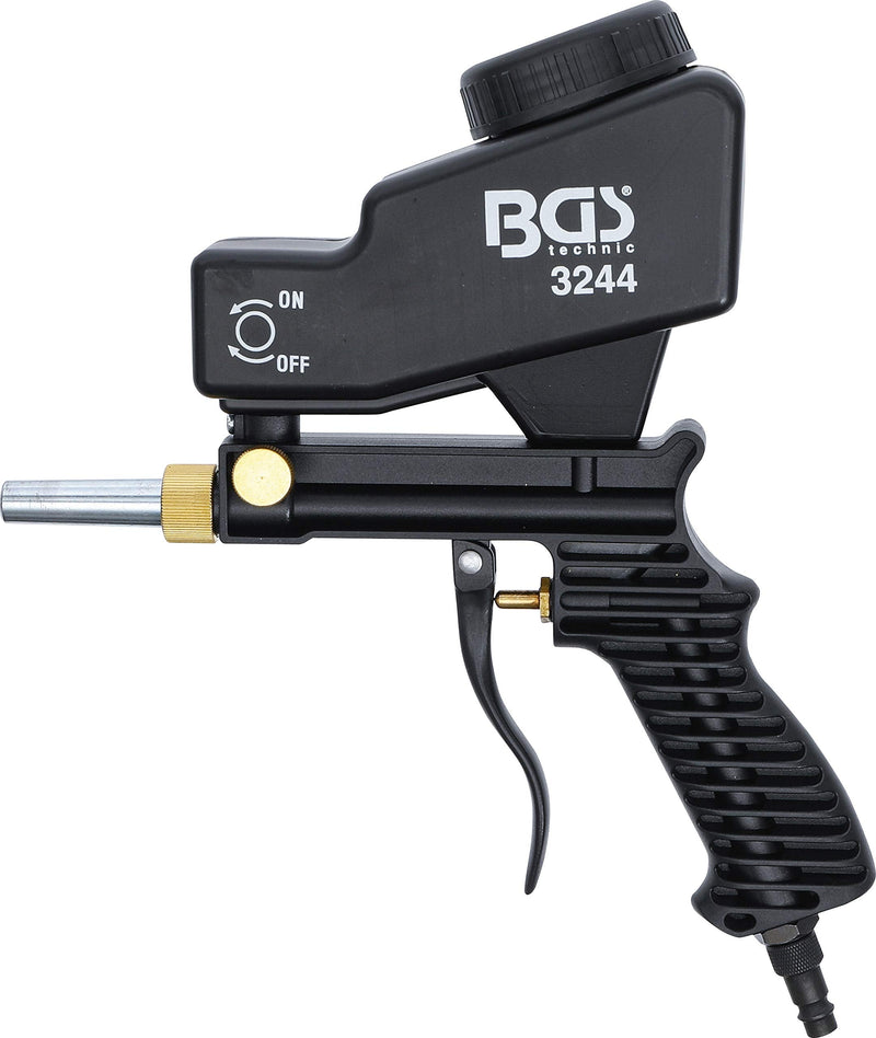 BGS 3244 | Compressed air sandblasting gun | 5mm steel tip | ABS housing sandblasting gun