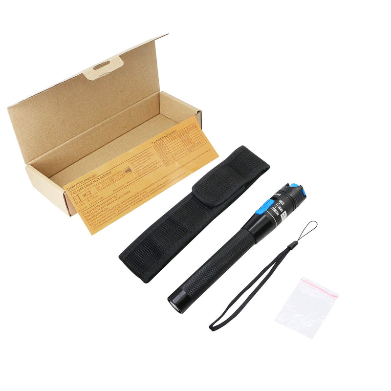 SinLoon Visual Fault Locator,Red Light Pen Fiber Optic Cable Tester Meter,Cable Test Equipment Suitable for 2.5 mm Connector, for CATV Telecommunications Engineering Maintenance（1mW）