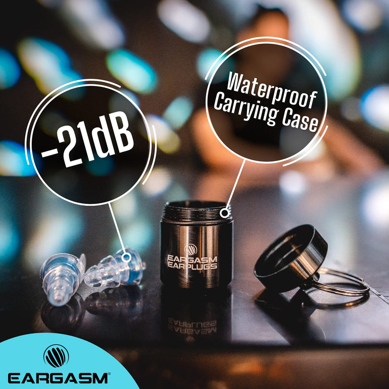 Eargasm High Fidelity Earplugs for Concerts Musicians Motorcycles Noise Sensitivity Conditions and More (Ear Plugs Come in Premium Gift Box Packaging) - Blue