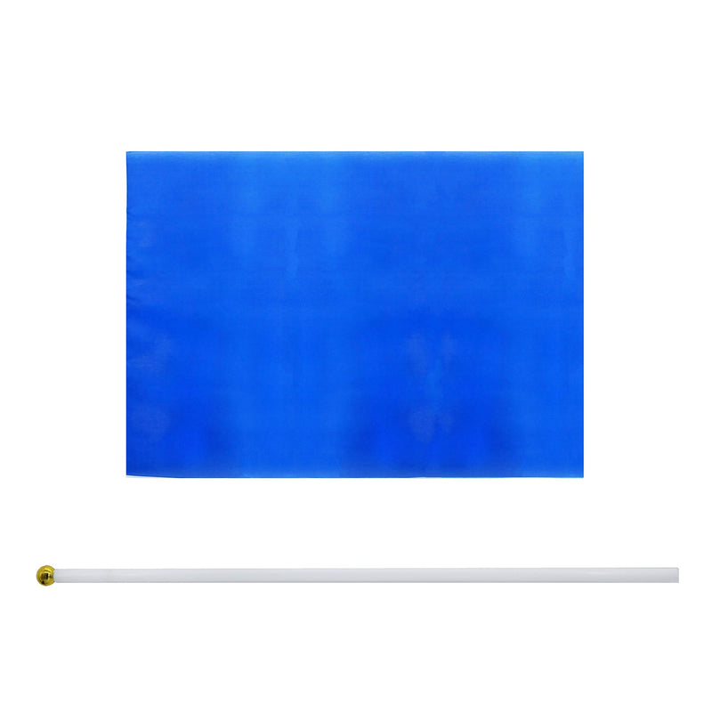 WXTWK 25 Pack Solid Navy Blue Flag Small Mini Plain Blue DIY Color Flags On Stick,marking decoration supplies,Grand Opening,Kids Birthday,Party Events Celebration 25PACK blue