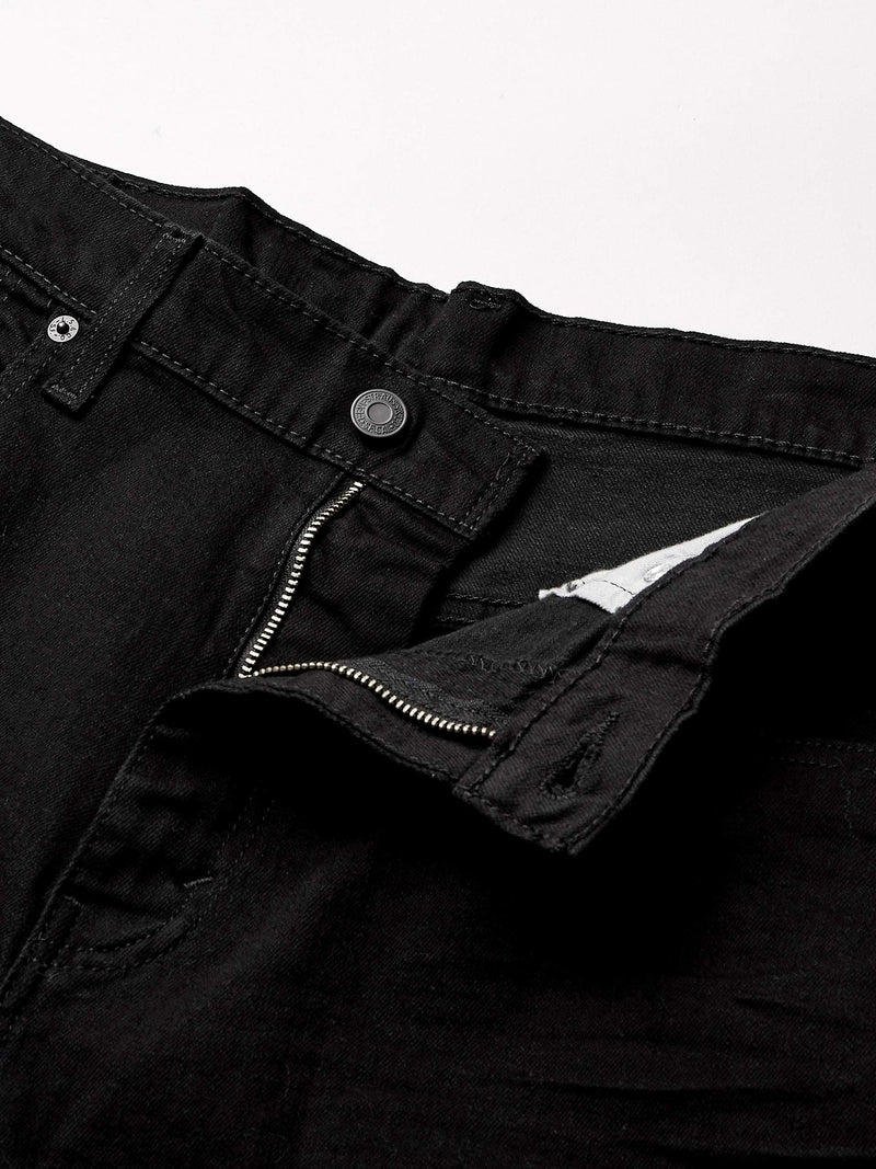 Levi's Men's 569 Loose Straight Denim Shorts Regular 29 Black 3d Washed (Waterless)