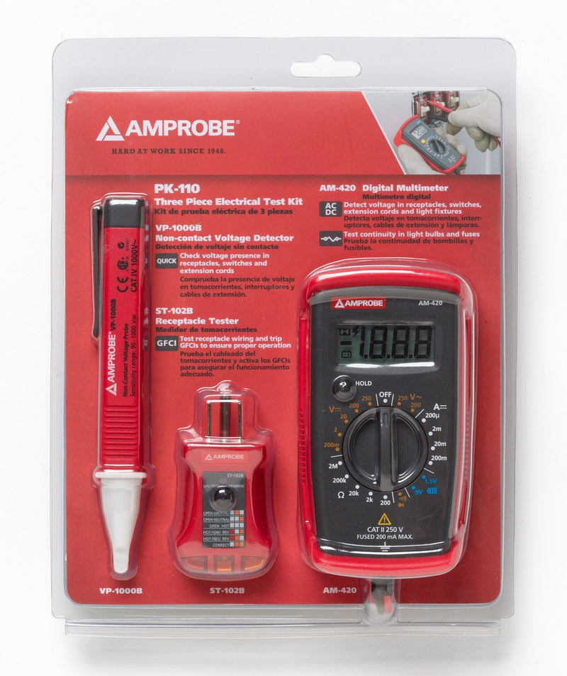 Amprobe PK-110 Electrical Test Kit with Voltage Probe
