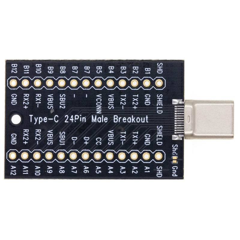 risingsaplings USB Type c Male Breakout 24 pins