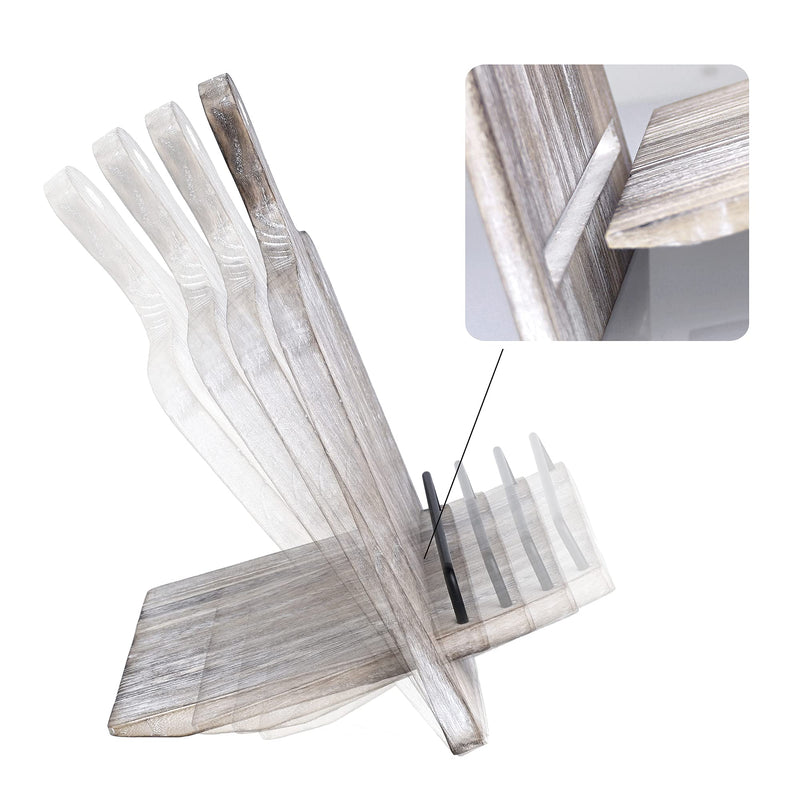 Cookbook Stand, Cutting Board Style Wood Recipe Holder Recipe Book Stand with Adjustable Pull-Out Stand, Rustic Cookbook Holder (Distressed Grey) Distressed Grey