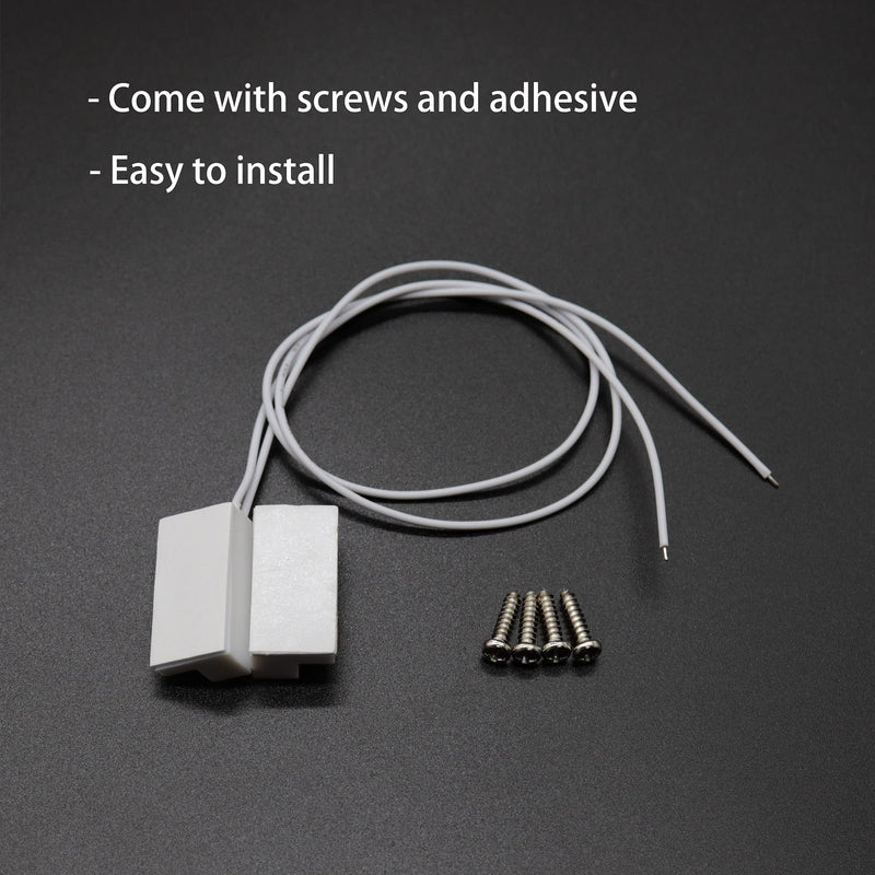 VictorsHome Magnetic Reed Switch NO Surface Mount Wired Door Window Contact Sensor with Adhesive Paper for Home Security and Burglar Alarm Systems MC-38 5pcs 5