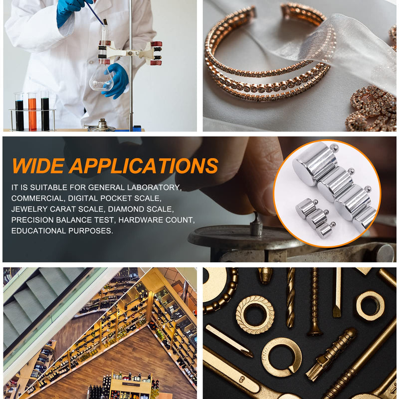 Rustark Precision Calibration Weight Set for Digital Balance Scale, Jewellery Scale (500g Set (Gram)) 500g Set (Gram)