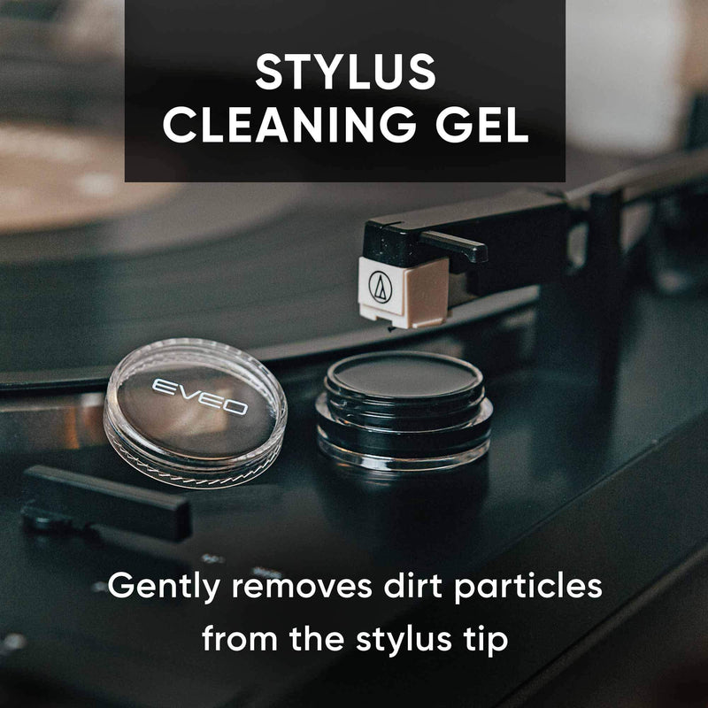 Record Cleaner - 4 in 1 Vinyl Record Cleaner Kit - Includes Ultra-Soft Velvet Brush, XL Cleaning Liquid, Brush Cleaner and Turntable Stylus Cleaning Gel - Vinyl Records Collection Cleaning Kits