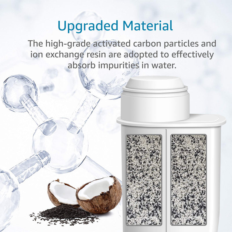 AQUACREST Intenza+ TÜV SÜD Certified Coffee Water Filter, Compatible with Brita Intenza+, Philips, Saeco, CA6702/00, Intenza Coffee Filter, Gaggia Mavea Intenza (Pack of 2)