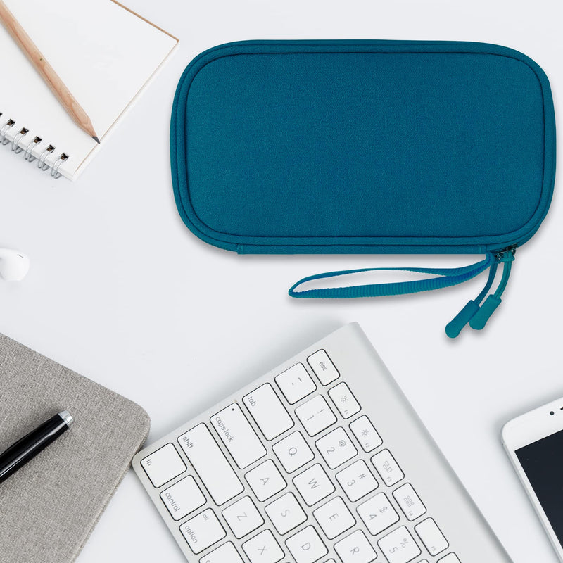 Lacdo Electronic Organizer, Travel Cable Organizer Bag Pouch Tech Electronic Accessories Carry Case Portable Double Layers Charger Case for Cable, Cords, Charger, Phone, Earphone, Power Bank, Green