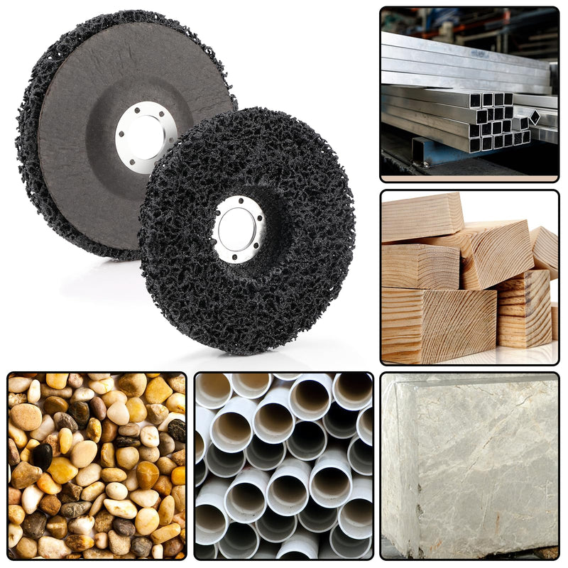 125 mm CSD disc sanding disc, 5 pieces black cleaning disc set, sanding disc nylon fabric disc clean strip disc, remove paint, rust