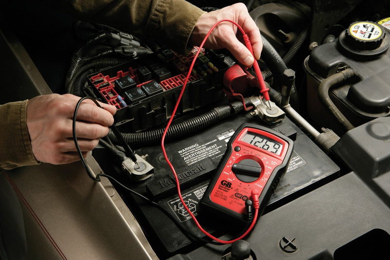 Gardner Bender GDT-3190 Digital Multimeter, 4 Function, 14 Range, Tests AC/DC Voltage, Resistance, and Battery, Manual Ranging, Auto-Off, 1/Each Red with Black Rubber Boot Manual 4 Function / 14 Range
