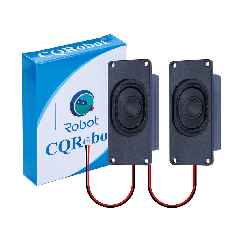 CQRobot Miniature Loudspeaker 3 Watt 8 Ohm Passive Enclosed Audio Speaker Woofer Speaker Compatible with Arduino Board. JST-PH 2.0 mm 2-Pin Interface, for a Variety of Small DIY Electronic Projects. 8O3W-JST-PH2.0-N