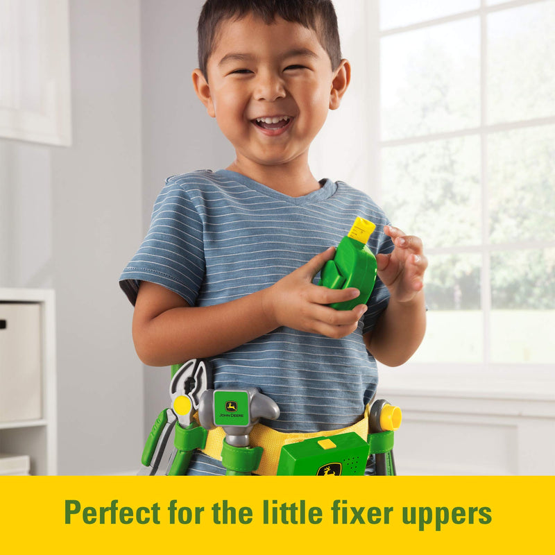TOMY John Deere Deluxe Talking Toolbelt Preschool Toy Frustration Free Packaging
