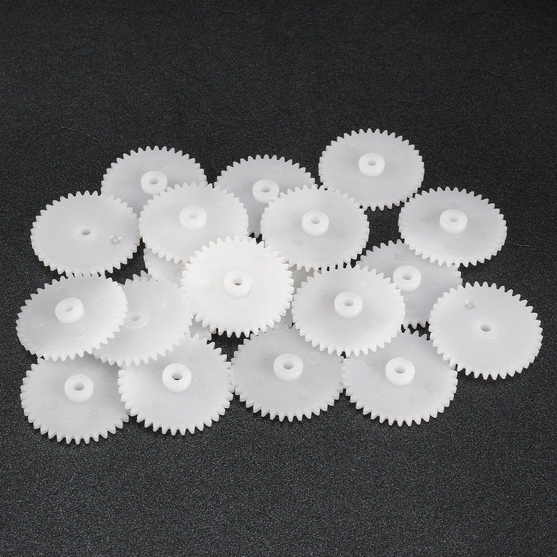 uxcell 20pcs Plastic Gears 38 Teeth Model 382A Reduction Gear Plastic Worm Gears for RC Car Robot Motor