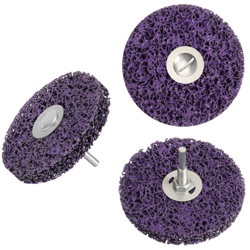 Shineboc coarse grinding disc, 4 inch (100 mm) CSD disc, nylon fabric disc for grinding, polishing, rust removal for metal, steel, stainless steel (purple).