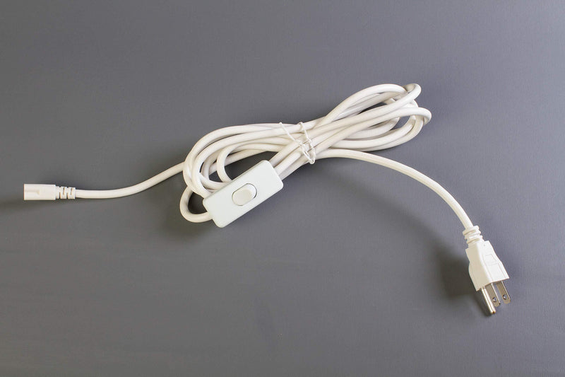 10ft Integrated LED Tube Power Wire Cable with On/Off Switch 3 Prong UL Listed Plug