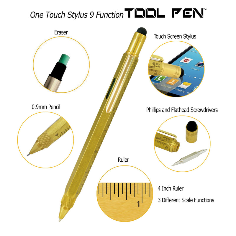 MONTEVERDE USA Tool 0.9mm Pencil - Solid Brass (MV35481)