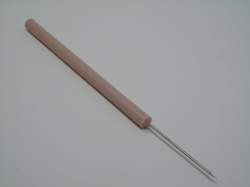 Pack of 12 Dissecting Dissection Teasing Needle Straight with Plastic Handle (HTI BRAND)