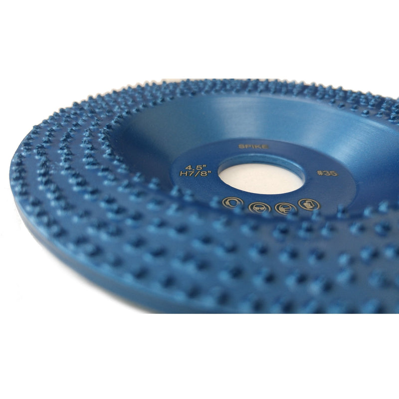 Spike 4.5" Diamond Cup Removing Disc Wheel for Paint, Epoxy, Glue, Mastic with RCD Newest Technology & Rubber Cushioned Body (Spike, 4.5", 5.4 oz Very Light) 4.5"