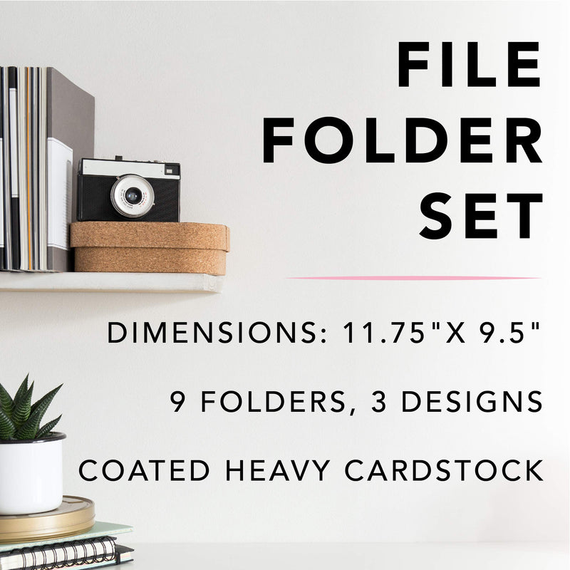 Graphique Religious File Folder Set – Each Folder Measures 11.75" x 9.5", Set Includes 9 Folders with 3 Unique Designs, Durable Triple-Scored Coated Cardstock, FIF048