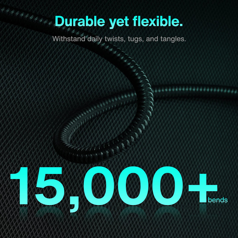 DisplayPort Cable 1.4, iVANKY 8K DP Cable 6.6ft [8K@60Hz, 4K@144Hz, 1080P@240Hz], Support HBR3, 32.4Gbps, HDCP 2.2, HDR, Compatible for Gaming Monitor, TV, PC, Laptop and More 6.6 Feet