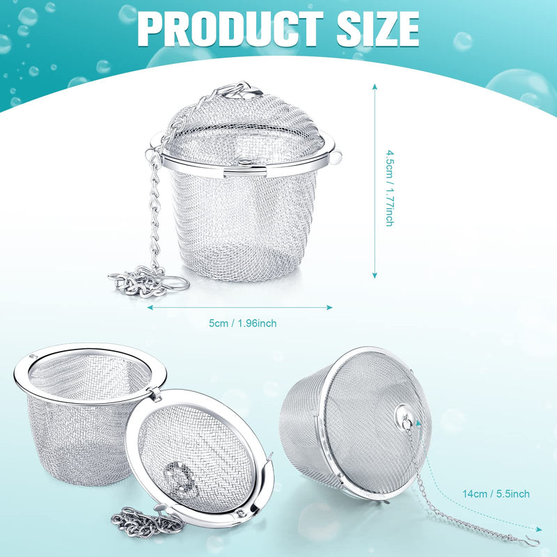 Ultrasonic Cleaner Baskets Ultrasonic Cleaning Solution Ultrasonic Parts Cleaner Jewelry Steam Cleaner Basket Cleaning Small Holder with Lock and Hook Stainless Steel (6 Pieces,1.9 Inch) 6 1.9 Inch