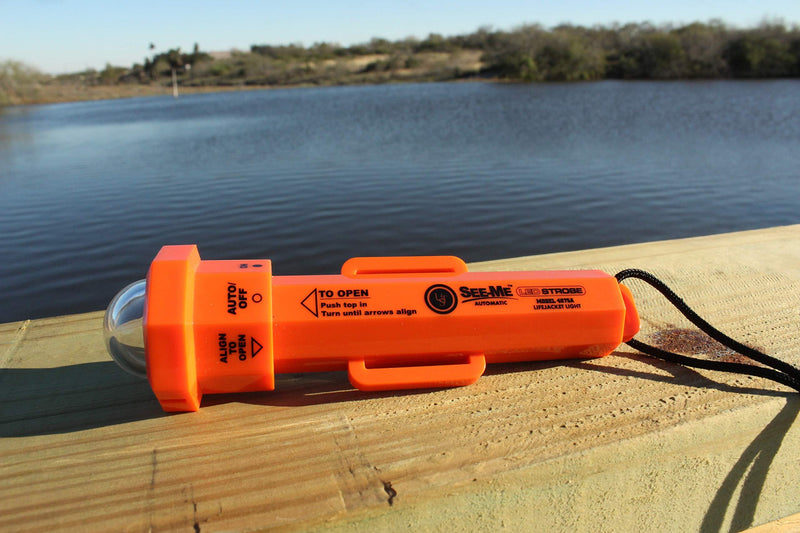 ust See-Me 2.0 Water Activated 45 Lumen Strobe LED Light for Emergency, Camping, Hiking and Outdoor Survival, Orange, One Size (20-4075A-08)