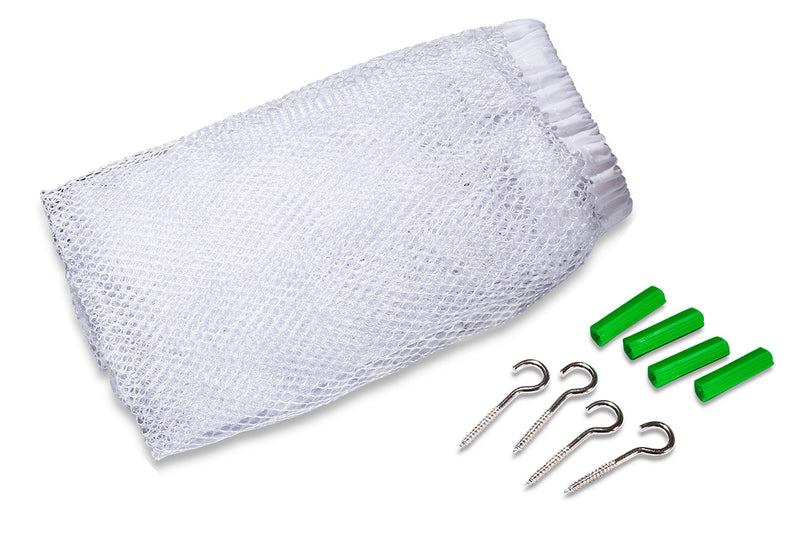 Jumbo Toy Hammock - Organize Stuffed Animals or Children's Toys with The mesh Hammock. Looks Great with Any décor While neatly organizing Kid’s Toys and Stuffed Animals. Expands to 5.5 feet - White