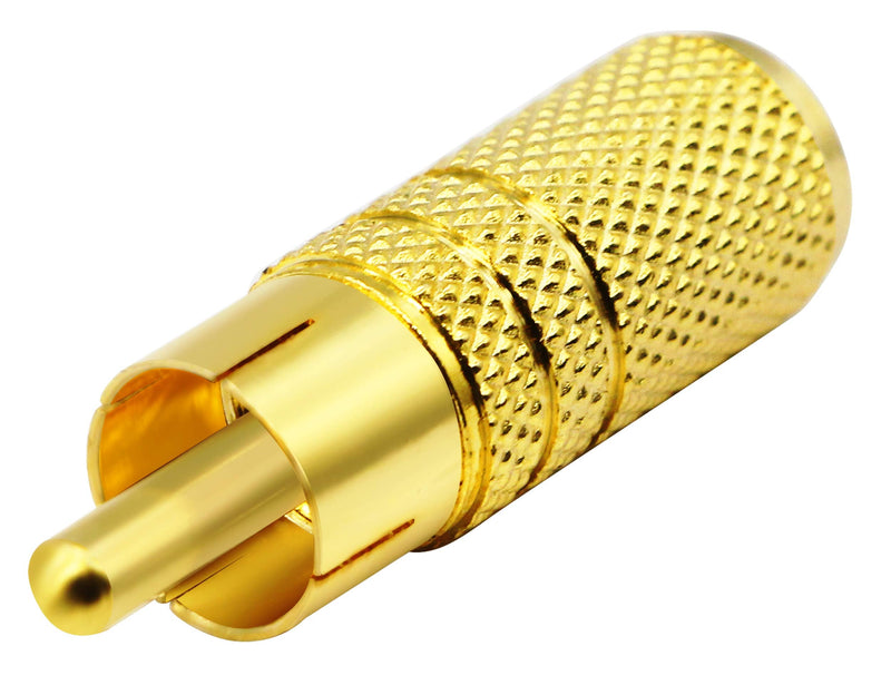 zdyCGTime Gold Plated RCA to 3.5MM Audio Adapter Metal Jack 3.5mm (1/8 Inch) Female to RCA Male Audio Plug Adaptor Connector for 3.5MM Headphone Adapter Cableï¼ˆGold /2 Pack F/Mï¼‰ 2 Pack F/M