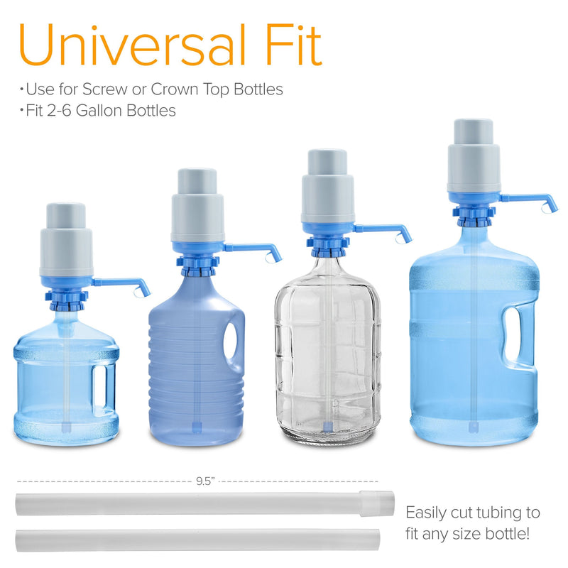 Brio Universal Manual Drinking Water Pump Silver