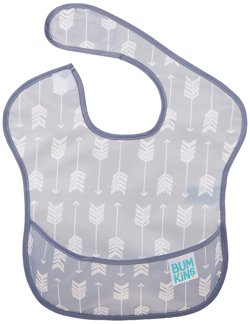 Bumkins SuperBib, Baby Bib, Waterproof Fabric, Fits Babies and Toddlers 6-24 Months â€“ Arrows Pack of 1