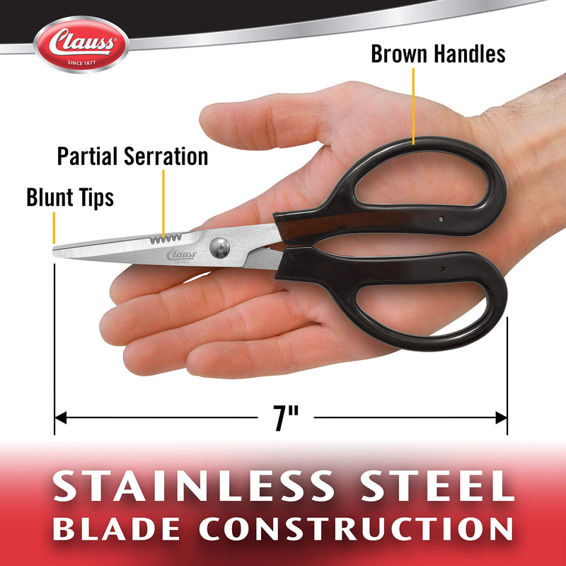 Clauss Stainless Steel Trimmers, 7" Blunt 7-inch