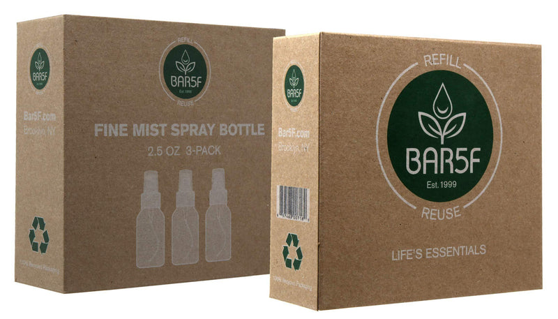 Bar5F Fine Mist Spray Bottle, 2.5 OZ (Pack of 3)