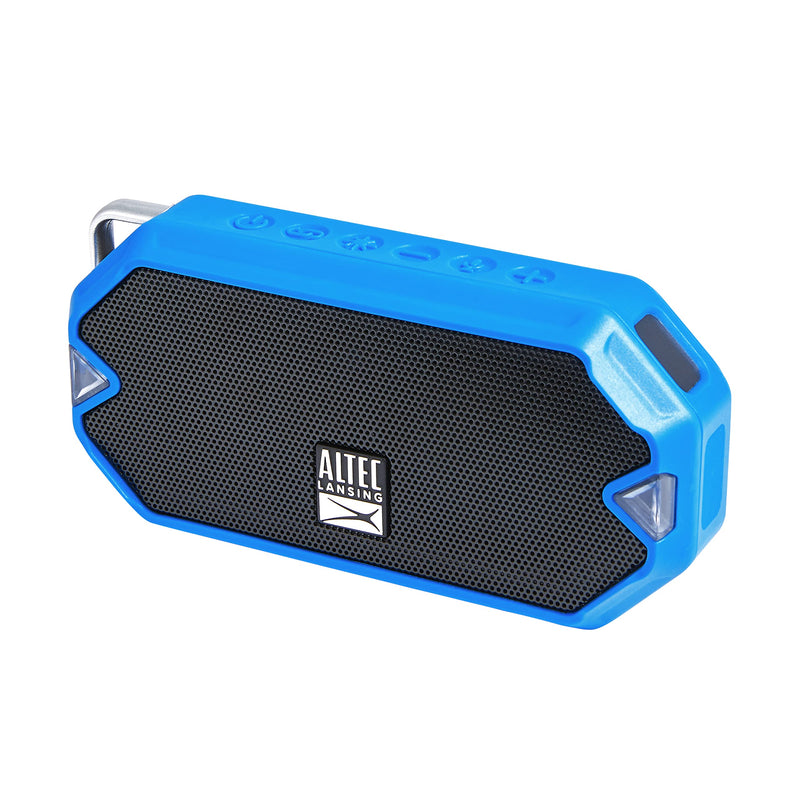 Altec Lansing HydraMini Wireless Bluetooth Speaker, IP67 Waterproof USB C Rechargeable Battery with 6 Hours Playtime, Compact, Shockproof, Snowproof, Everything Proof (Royal Blue) Royal Blue