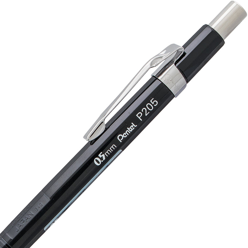 Pentel P205BP2-K6 Sharp Mechanical/Automatic Pencil, 0.5mm, Black, 2 Count (Pack of 1) - Packaging May Vary 2 Count (Pack of 1)