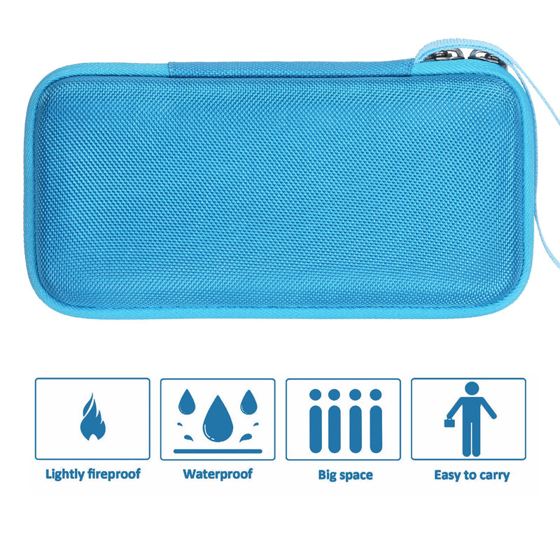 Khanka Hard Travel Case Replacement for Texas Instruments TI-83 Plus/TI-84 Plus/TI-84 Plus CE Color Graphing Calculator, Case Only (Bionic Blue)