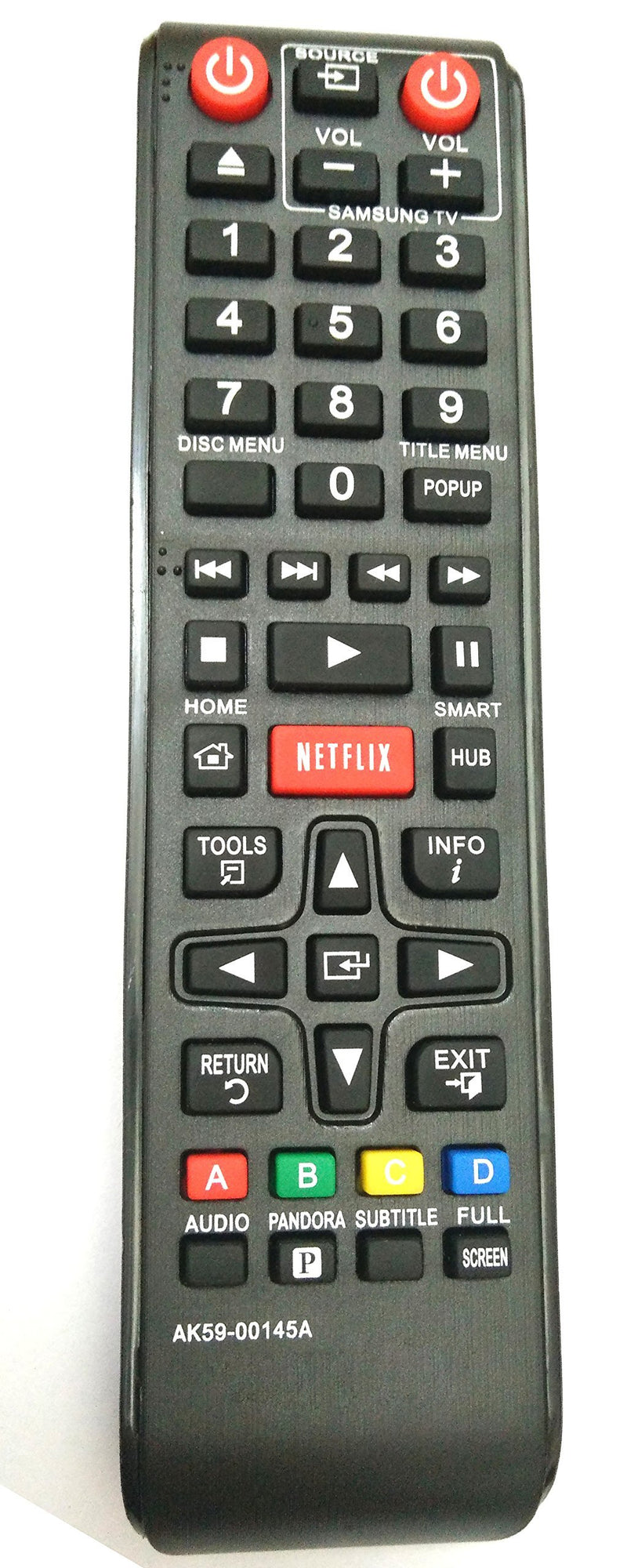 Universal Remote for Samsung Blu-Ray DVD Player BDE5700 BD-E5700 BD-E5700/ZA BDE5900 BD-E5900 BD-EM57C BD-EM59C BD-ES6000 BDF5900 BD-F5900 BD-FM59C