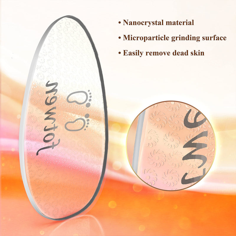 Updated 2021 Nano Foot Scrubber Callus Remover, Foot Care Pedicure Tool, fotwen Foot File with Nano-Level Grinding Points, Great for Dead Skin Removal, Cracking, Wet and Dry Feet (egg) egg